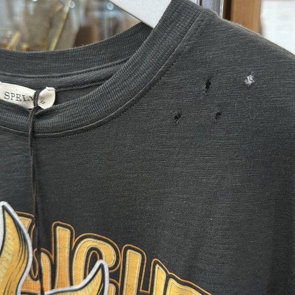 NEW SPELL - Moonlight Biker Tee - Charcoal - Picture 4 of 8